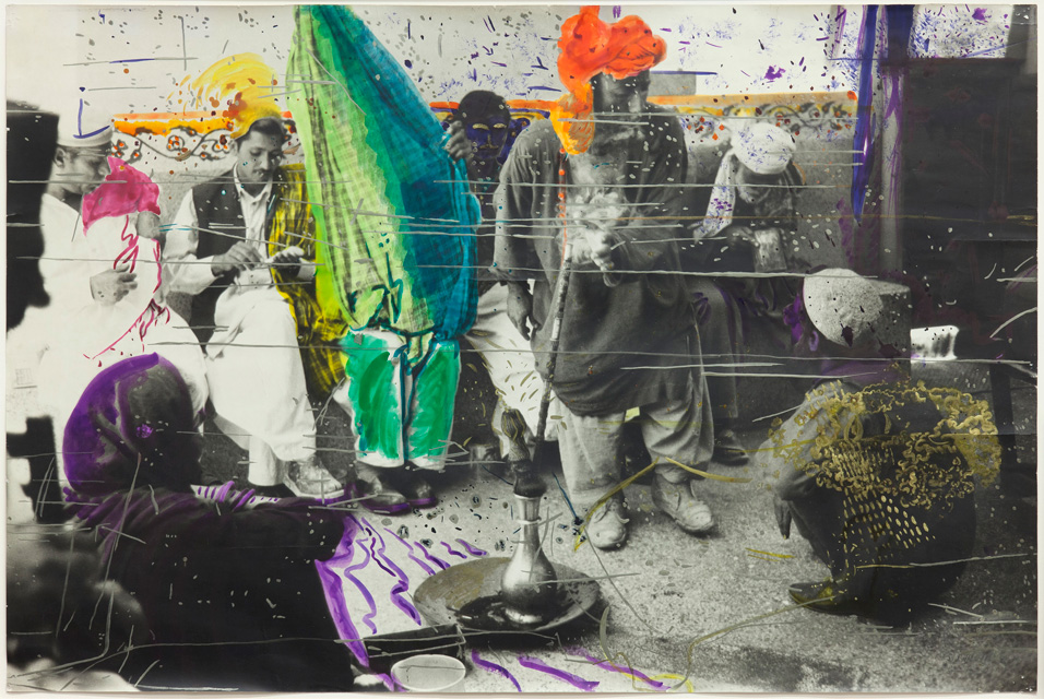 Sigmar Polke (German, 1941–2010). Untitled (Quetta, Pakistan). 1974-1978. Watercolor and pen on gelatin silver print